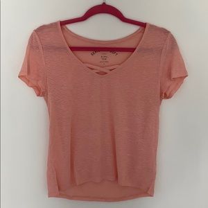 aeropostale pink short sleeve